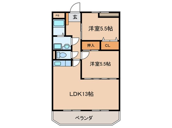 シャルマン冨士塚の物件間取画像